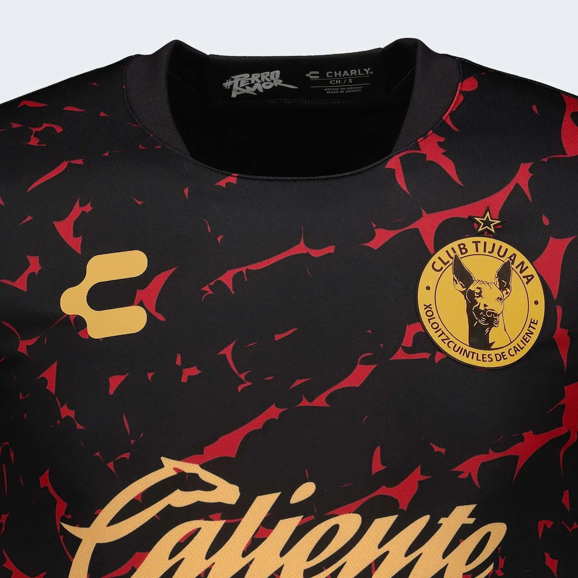 Charly 2022-23 Club Tijuana Home Jersey - Black-Red - Image 4