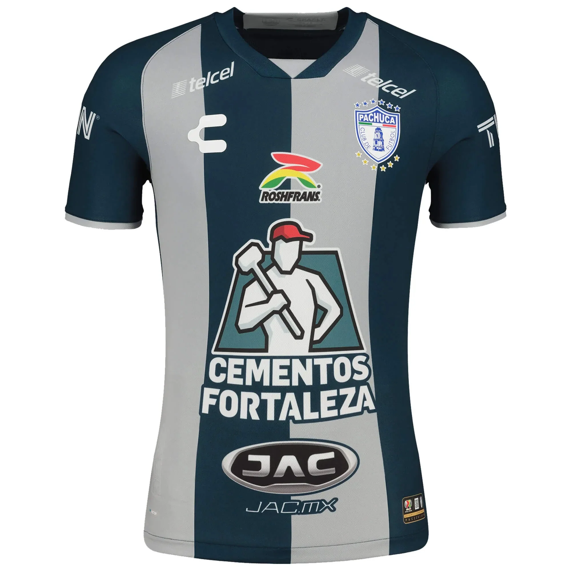 Charly 2022-23 Pachuca Home Jersey - Grey-Navy