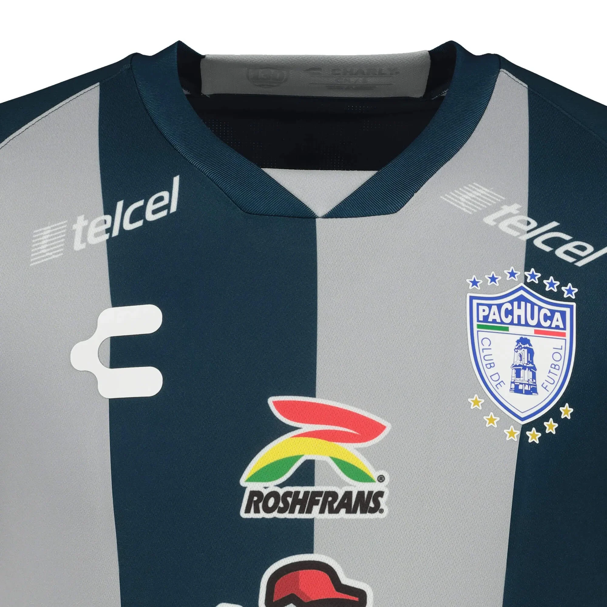 Charly 2022-23 Pachuca Home Jersey - Grey-Navy - Image 4