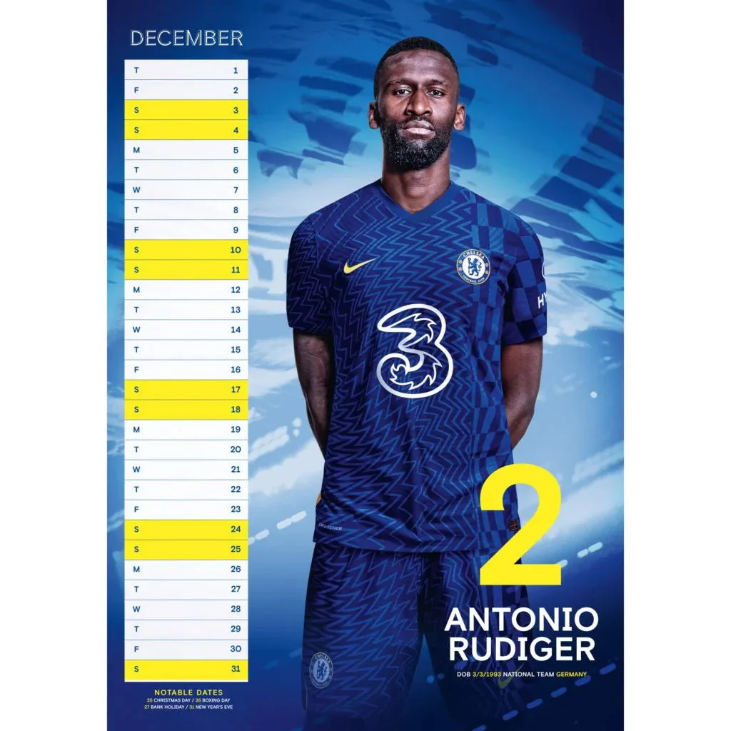 Chelsea 2022 Official Calendar - Image 3