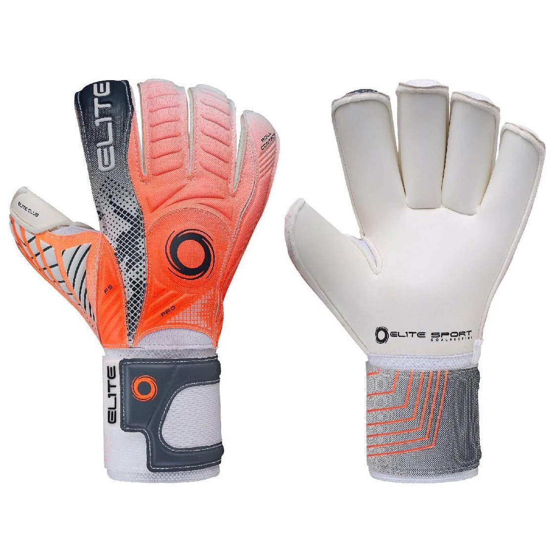 Elite Sport Club Goalkeeper Glove - Orange-White - Image 3