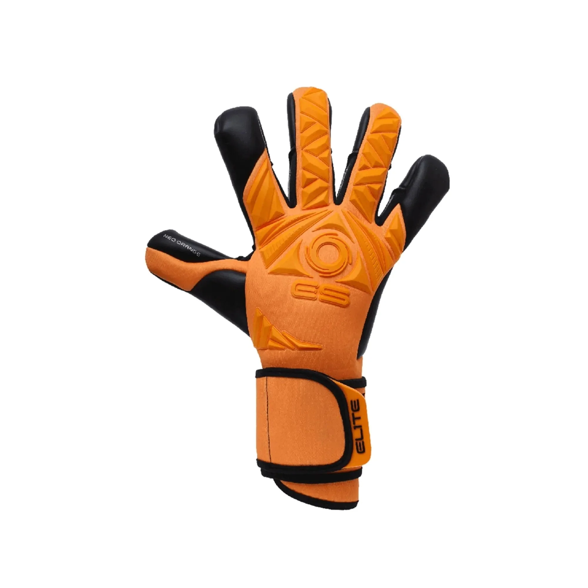 Elite Sport Neo Orange Goalkeeper Gloves - Orange-Black - Image 2