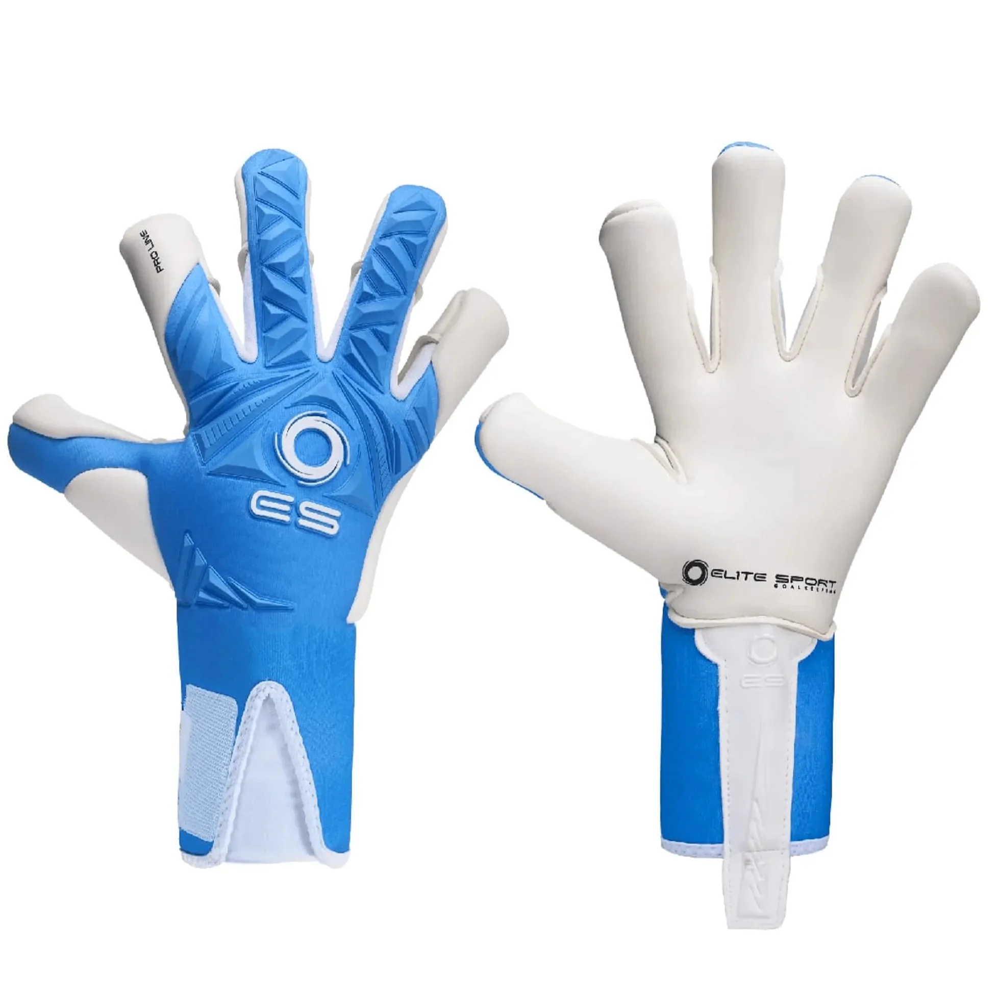 Elite Sport Neo Revolution Blue Goalkeeper Gloves - Blue-White