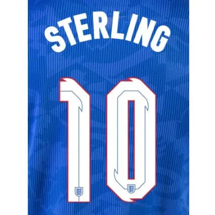 England 2020/22 Away Sterling #10 Jersey Name Set