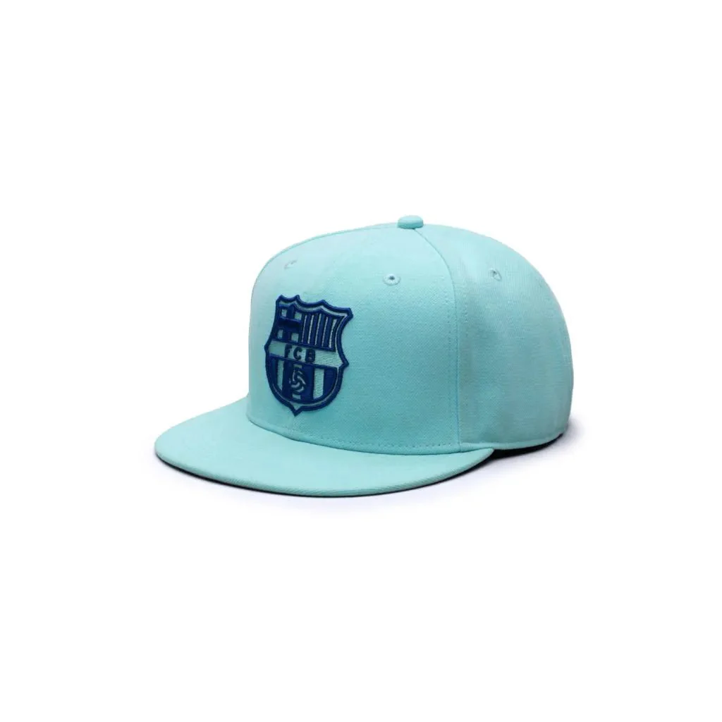 Fan Ink Collection Barcelona Retro Capsule Snapback Hat - Blue Tint - Image 2