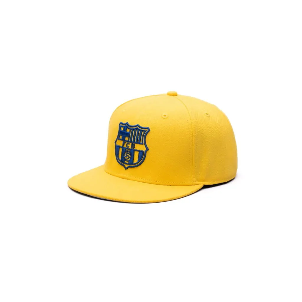 Fan Ink Collection Barcelona Retro Capsule Snapback Hat - Cyber Yellow - Image 2