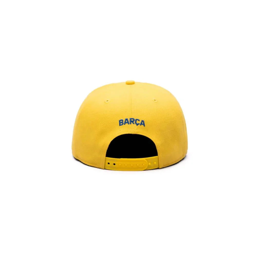 Fan Ink Collection Barcelona Retro Capsule Snapback Hat - Cyber Yellow - Image 3
