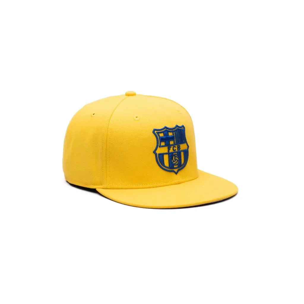Fan Ink Collection Barcelona Retro Capsule Snapback Hat - Cyber Yellow - Image 4