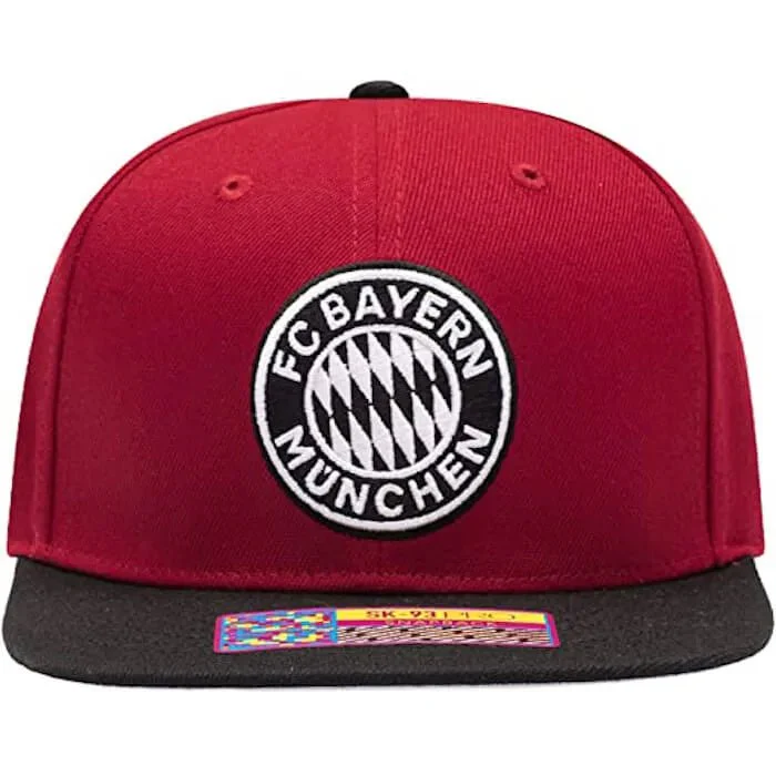 Fan Ink Collection Bayern AG Snapback Hat - Red-Black