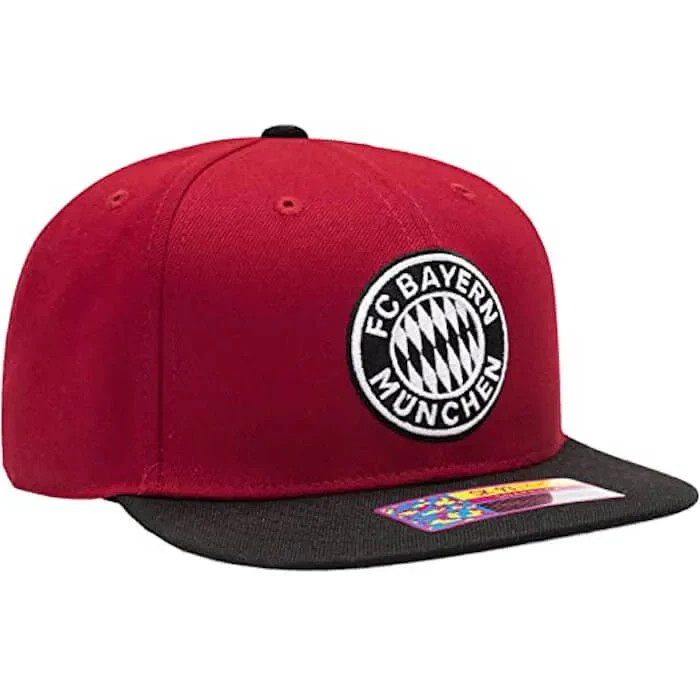 Fan Ink Collection Bayern AG Snapback Hat - Red-Black - Image 4