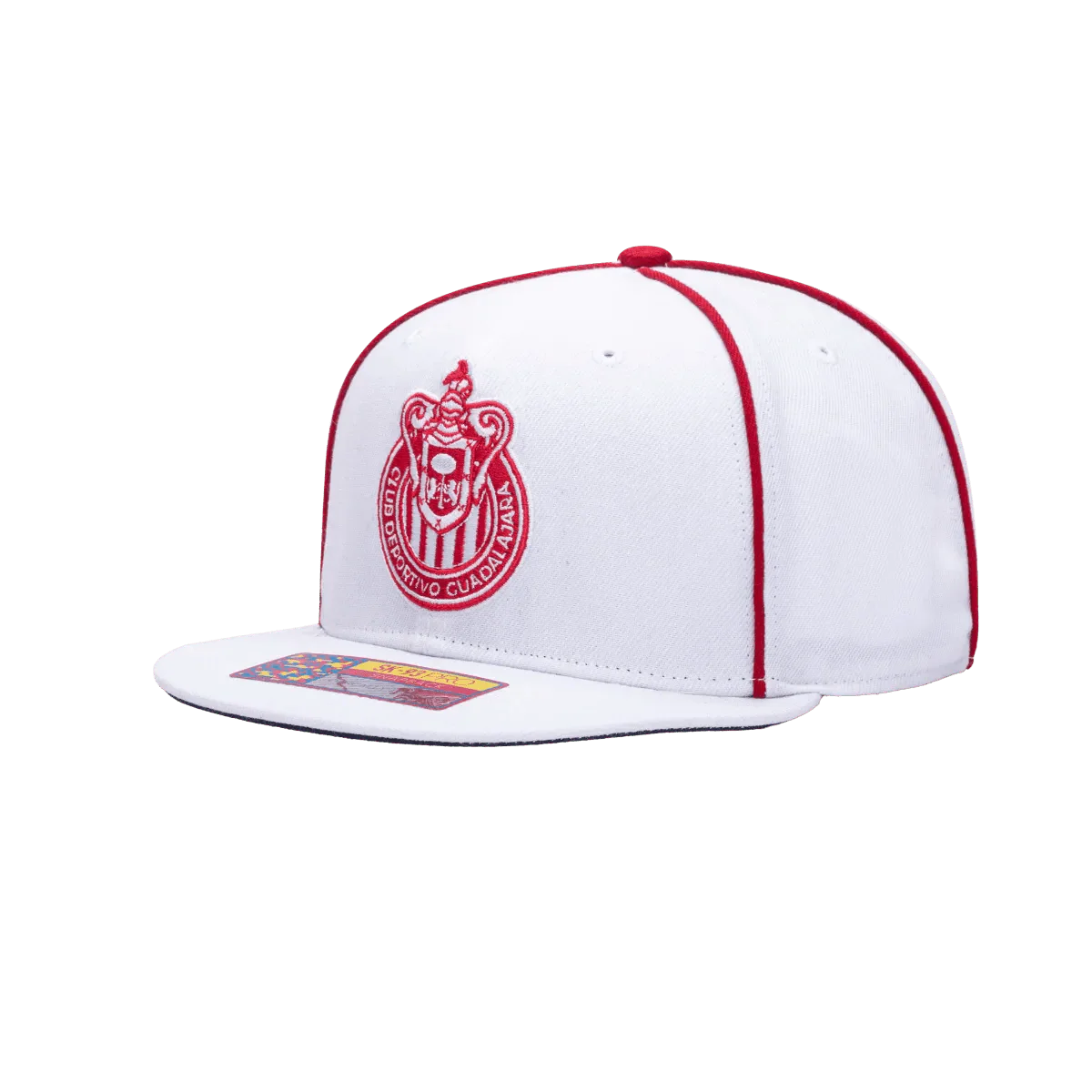 Fan Ink Collection Chivas Cali Day Snapback Hat - White-Red - Image 3