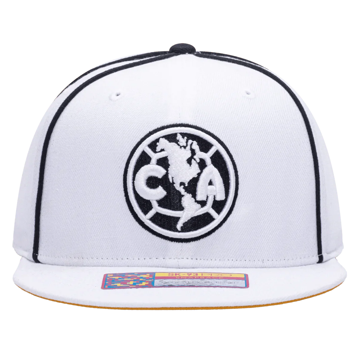 Fan Ink Collection Club America Cali Day Snapback Hat - White-Black