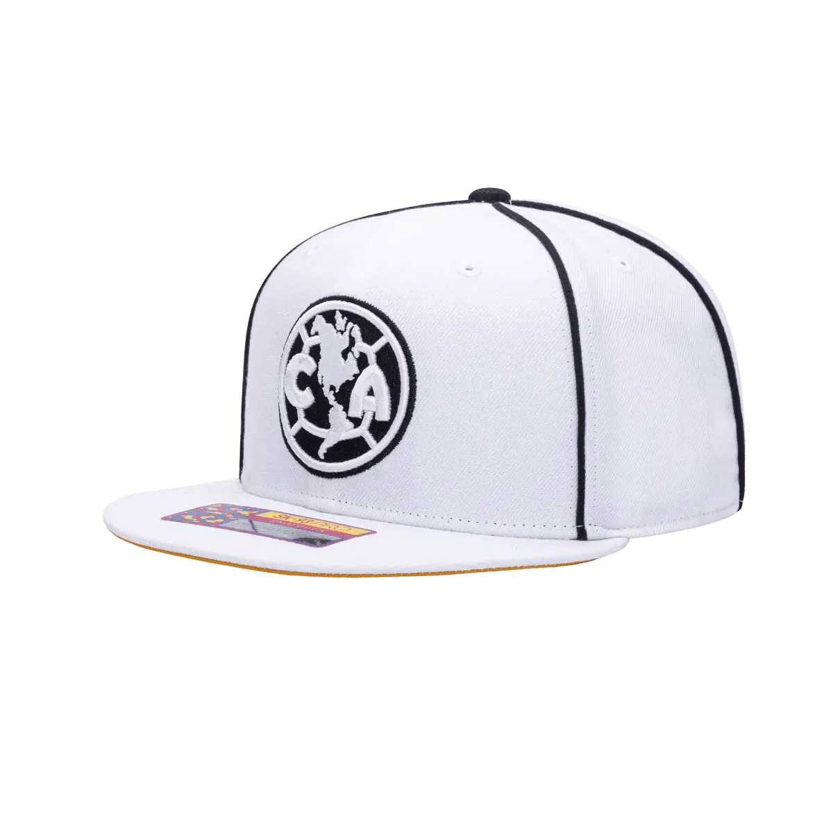 Fan Ink Collection Club America Cali Day Snapback Hat - White-Black - Image 3