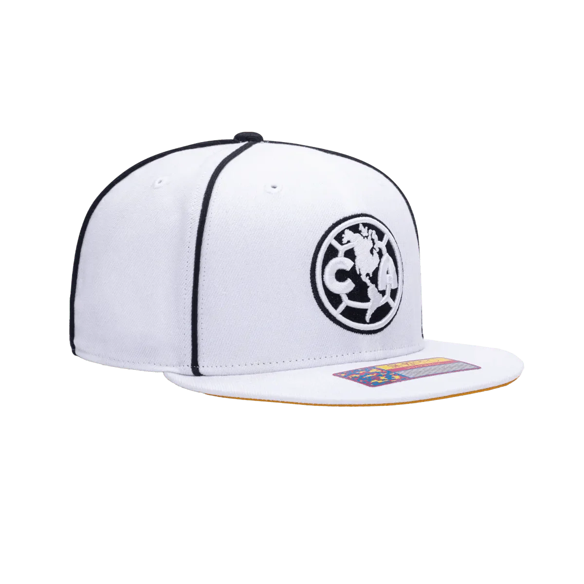 Fan Ink Collection Club America Cali Day Snapback Hat - White-Black - Image 4