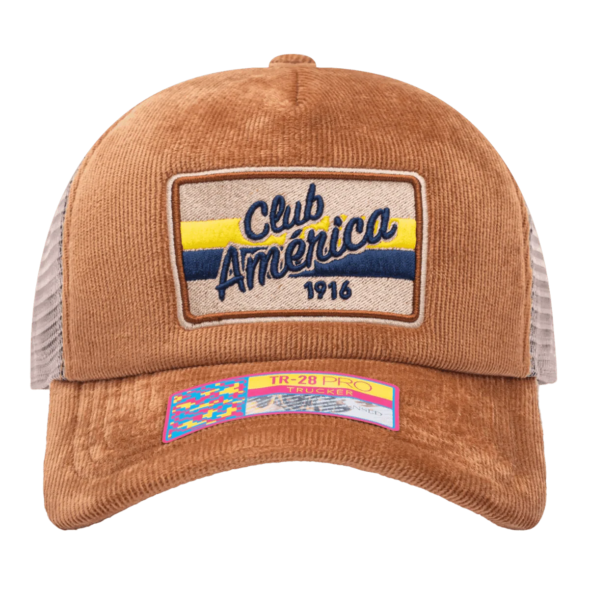 Fan Ink Collection Club America Camionero Trucker Hat - Brown