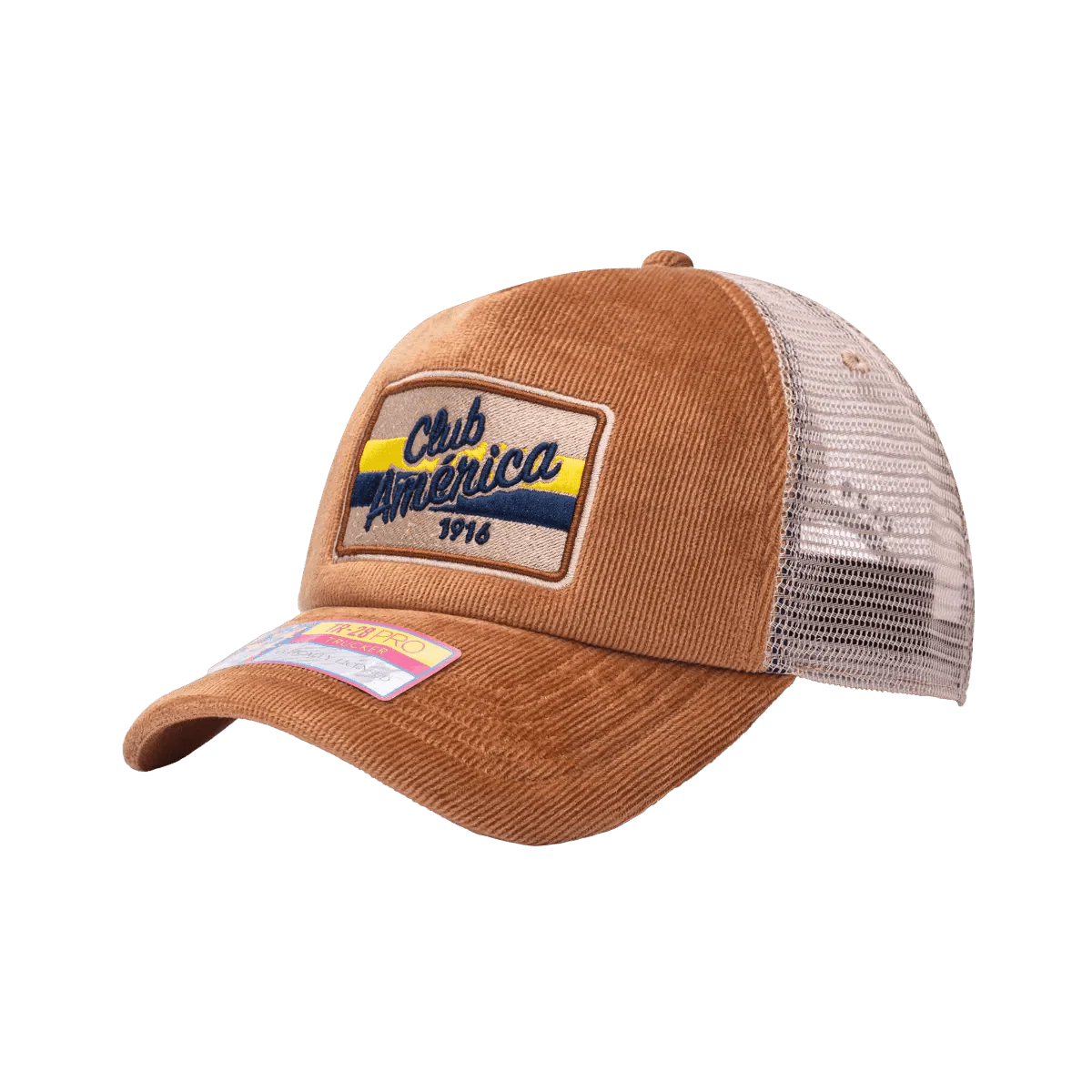 Fan Ink Collection Club America Camionero Trucker Hat - Brown - Image 3