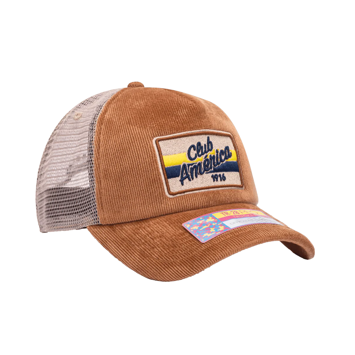 Fan Ink Collection Club America Camionero Trucker Hat - Brown - Image 4
