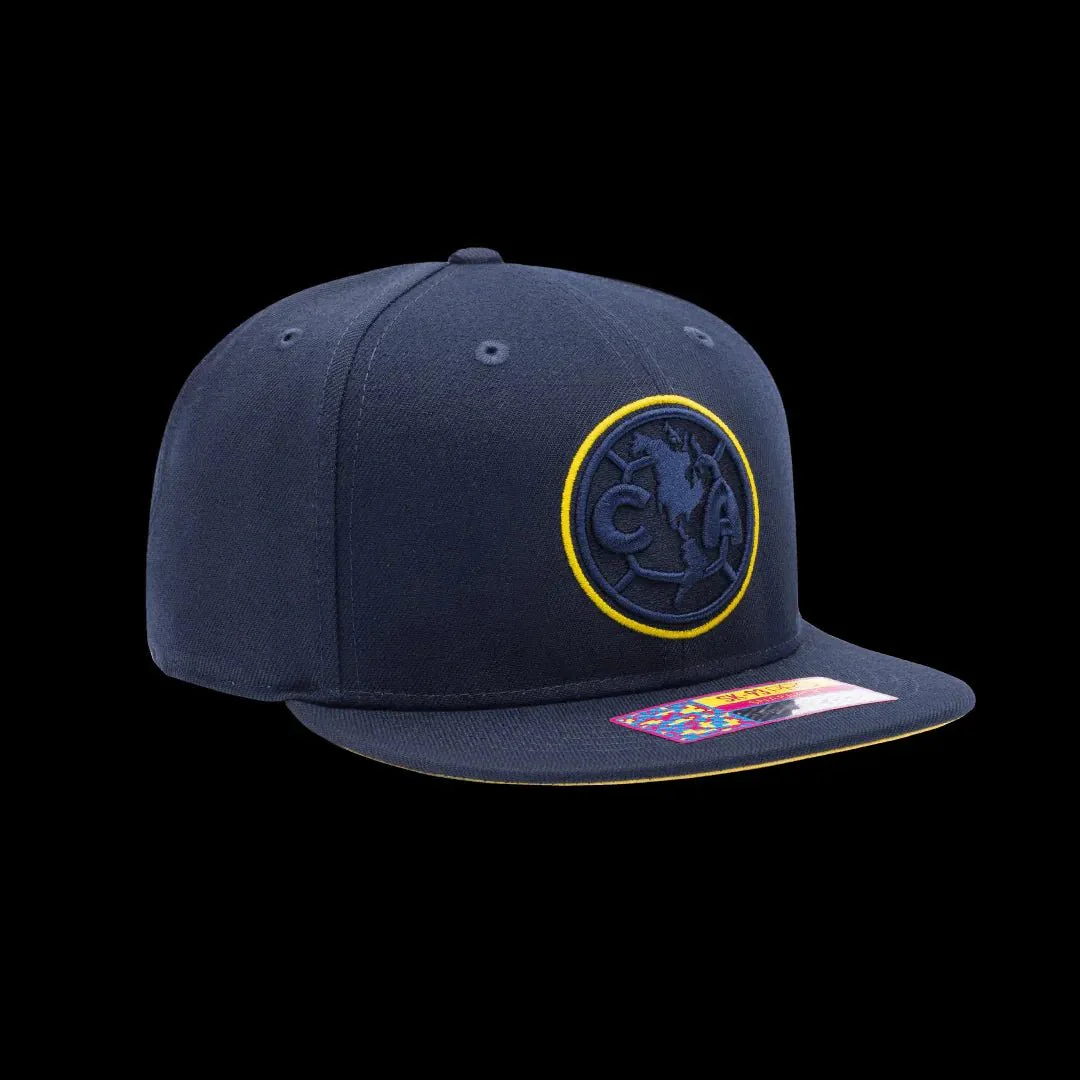 Fan Ink Collection Club America Eclipse Snapback Hat - Navy - Image 3