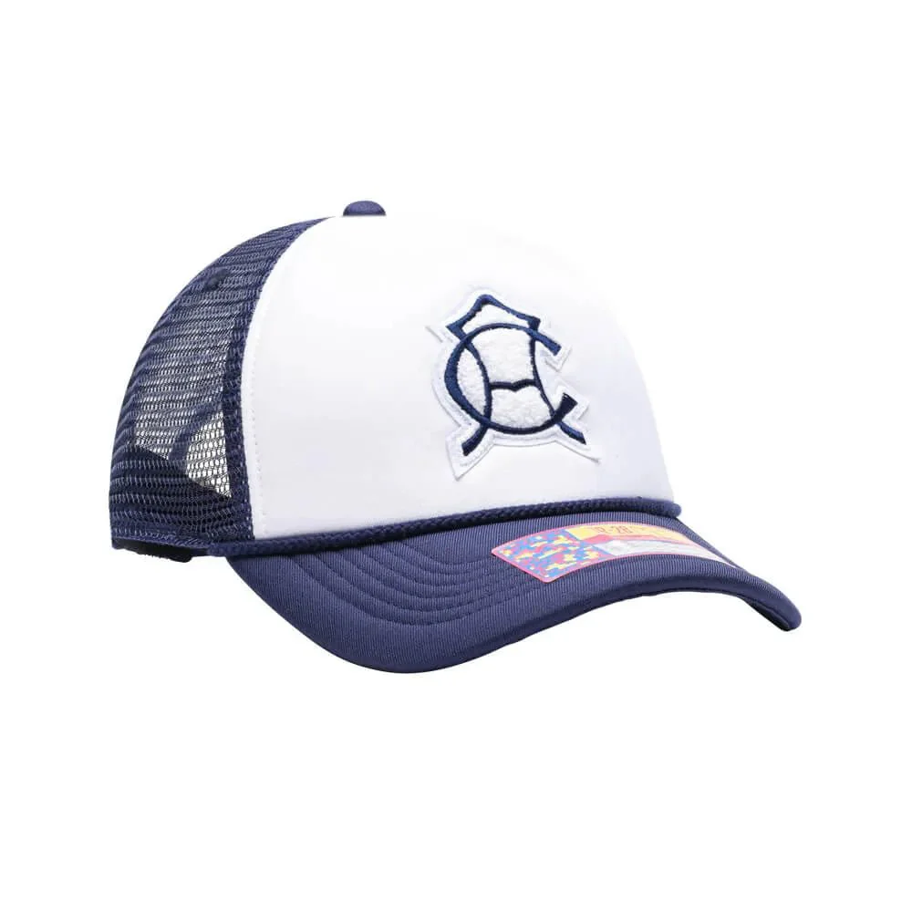 Fan Ink Collection Club America Scout Trucker Hat - White-Navy - Image 3