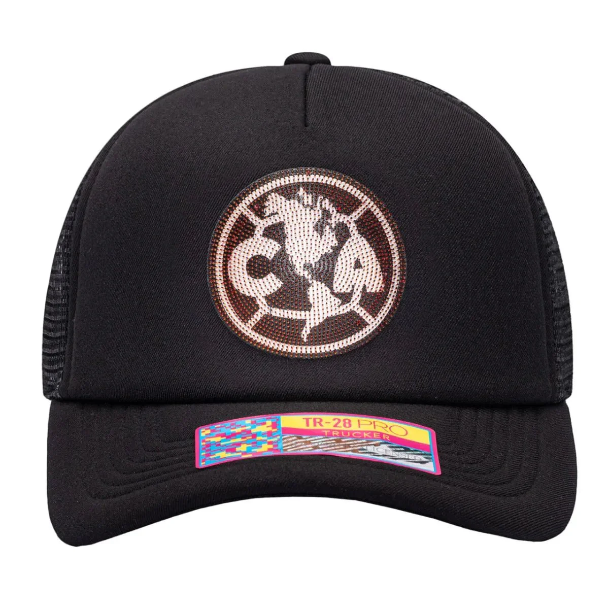 Fan Ink Collection Club America Shield Trucker Hat - Black