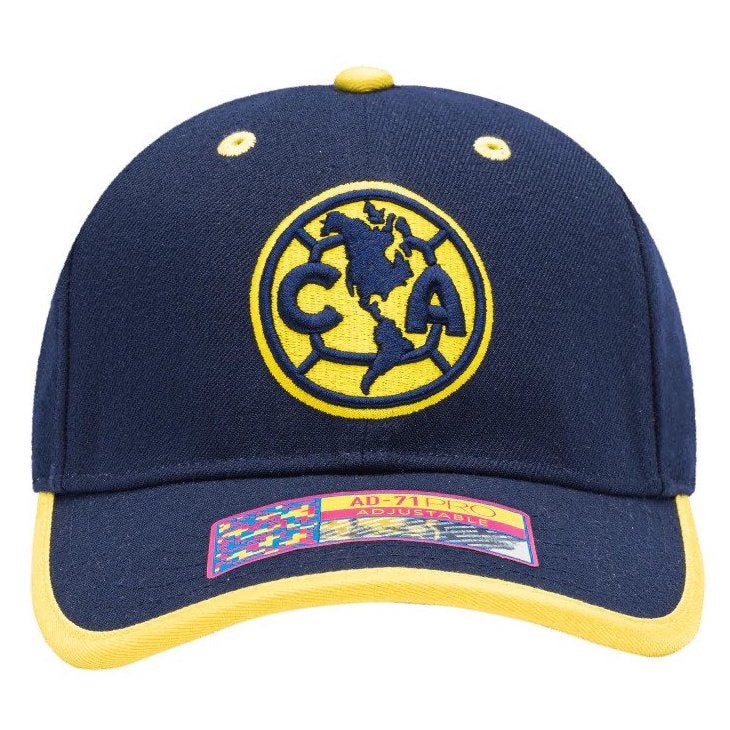 Fan Ink Collection Club America Tape Adjustable Hat - Navy