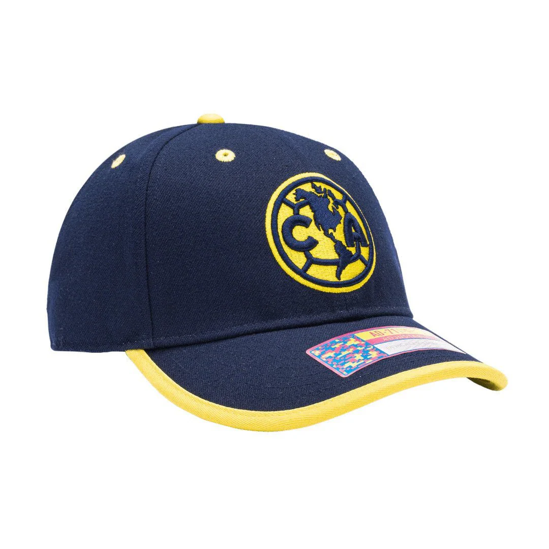 Fan Ink Collection Club America Tape Adjustable Hat - Navy - Image 4