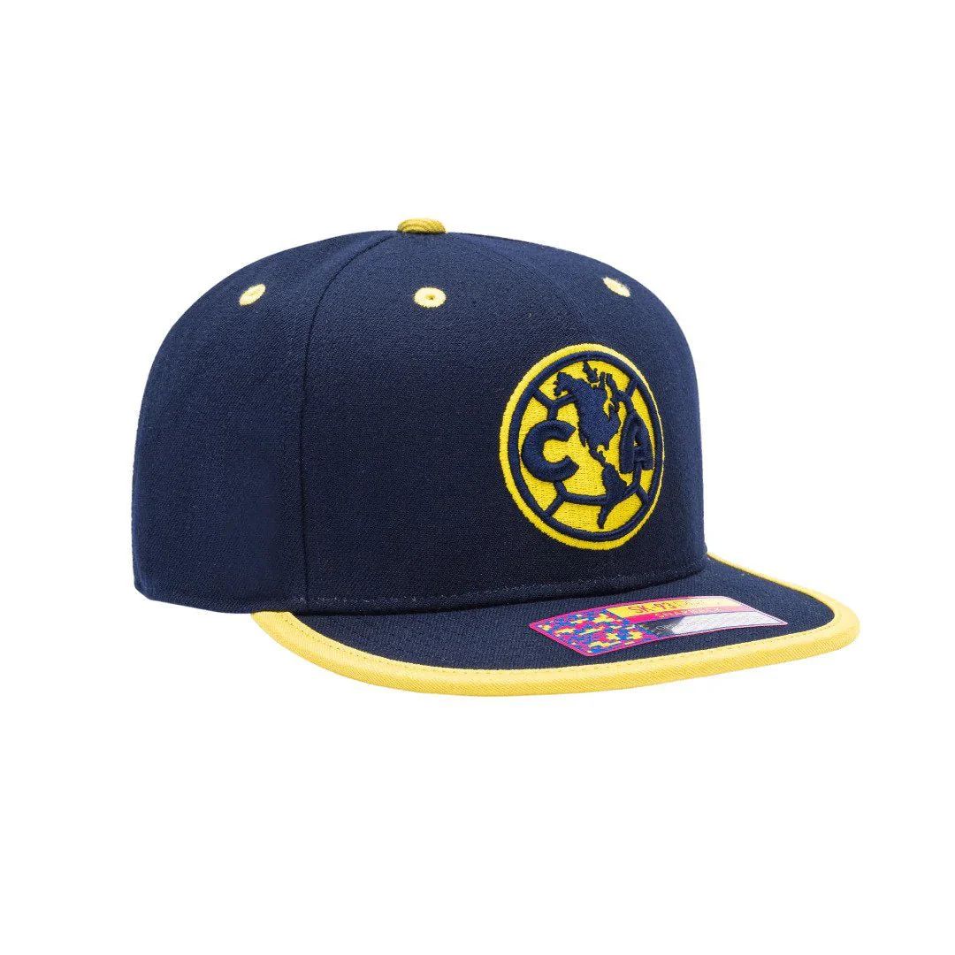 Fan Ink Collection Club America Tape Snapback Hat - Navy - Image 4