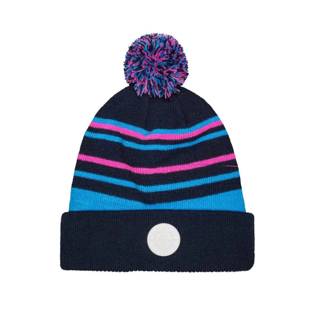 Fan Ink Collection Club Manchester City Casual Pom Beanie - Image 2