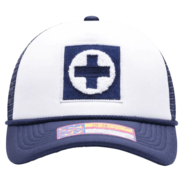 Fan Ink Collection Cruz Azul Scout Trucker Hat - Navy-White
