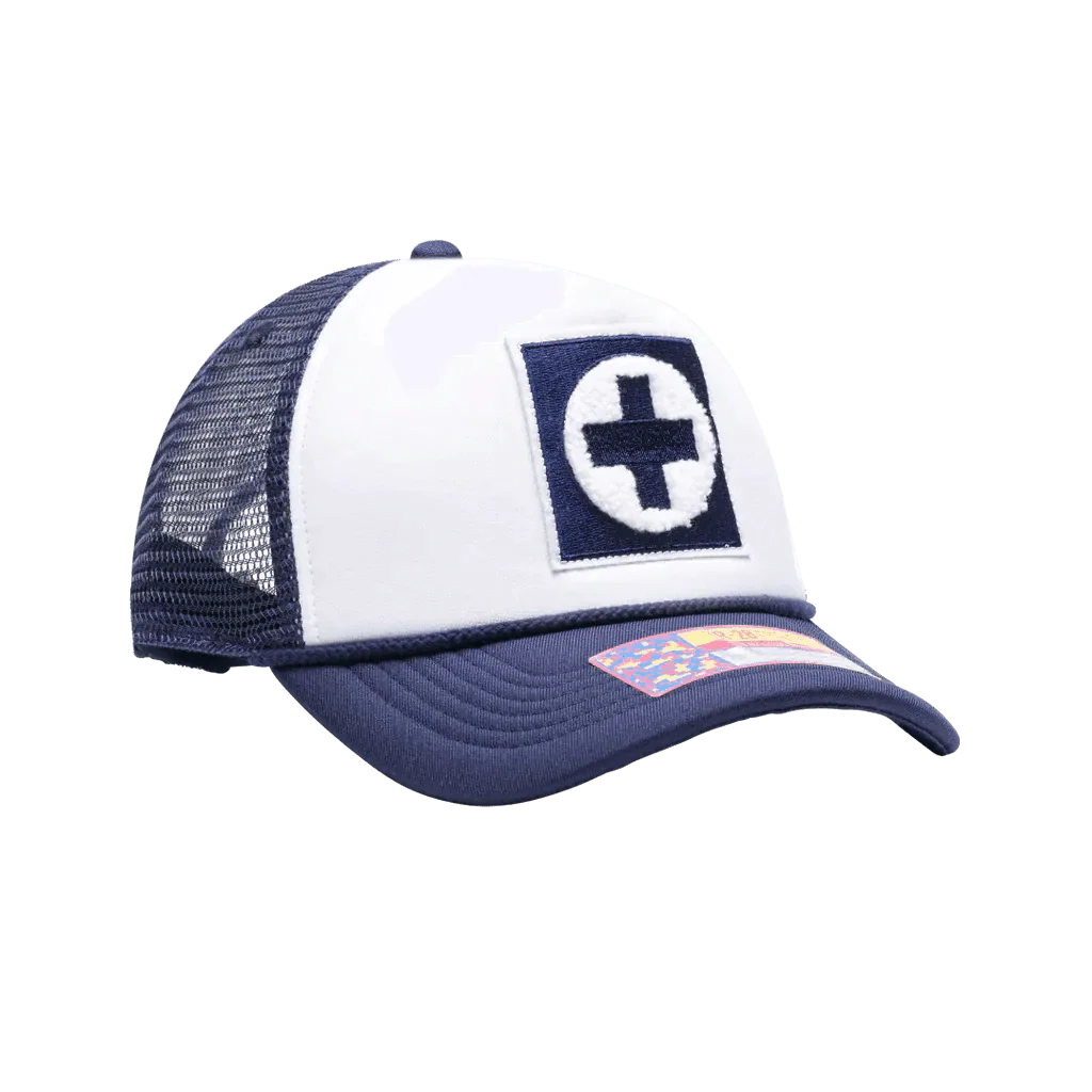 Fan Ink Collection Cruz Azul Scout Trucker Hat - Navy-White - Image 4