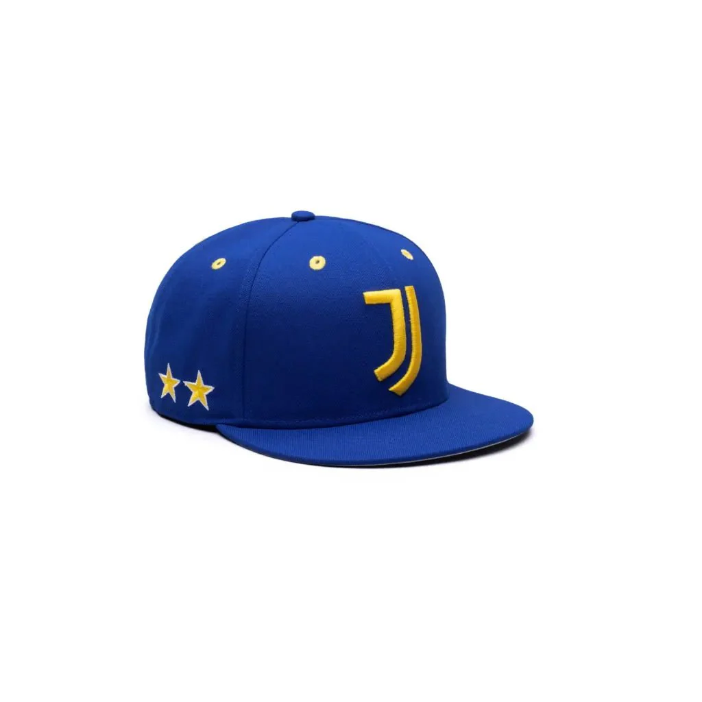 Fan Ink Collection Juventus Retro Capsule Snapback Hat - Royal-Yellow - Image 2