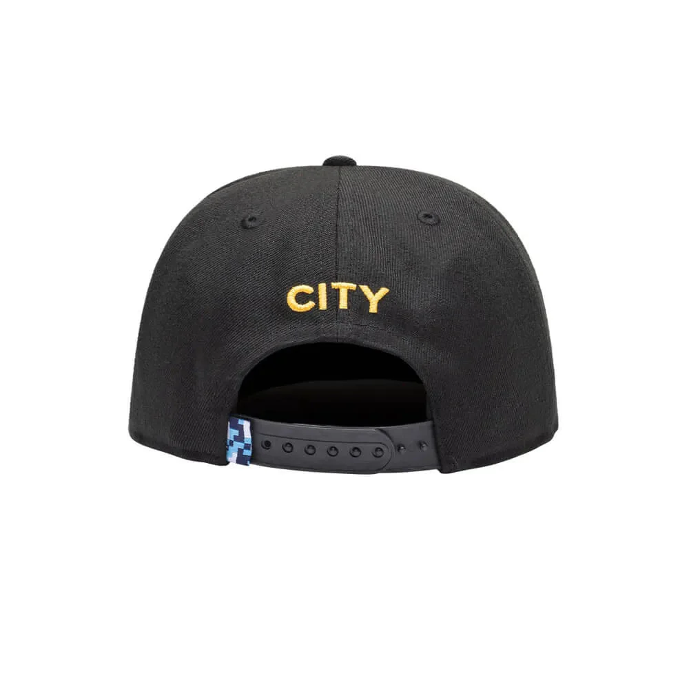Fan Ink Collection Manchester City Crayon Snapback Hat - Black - Image 3
