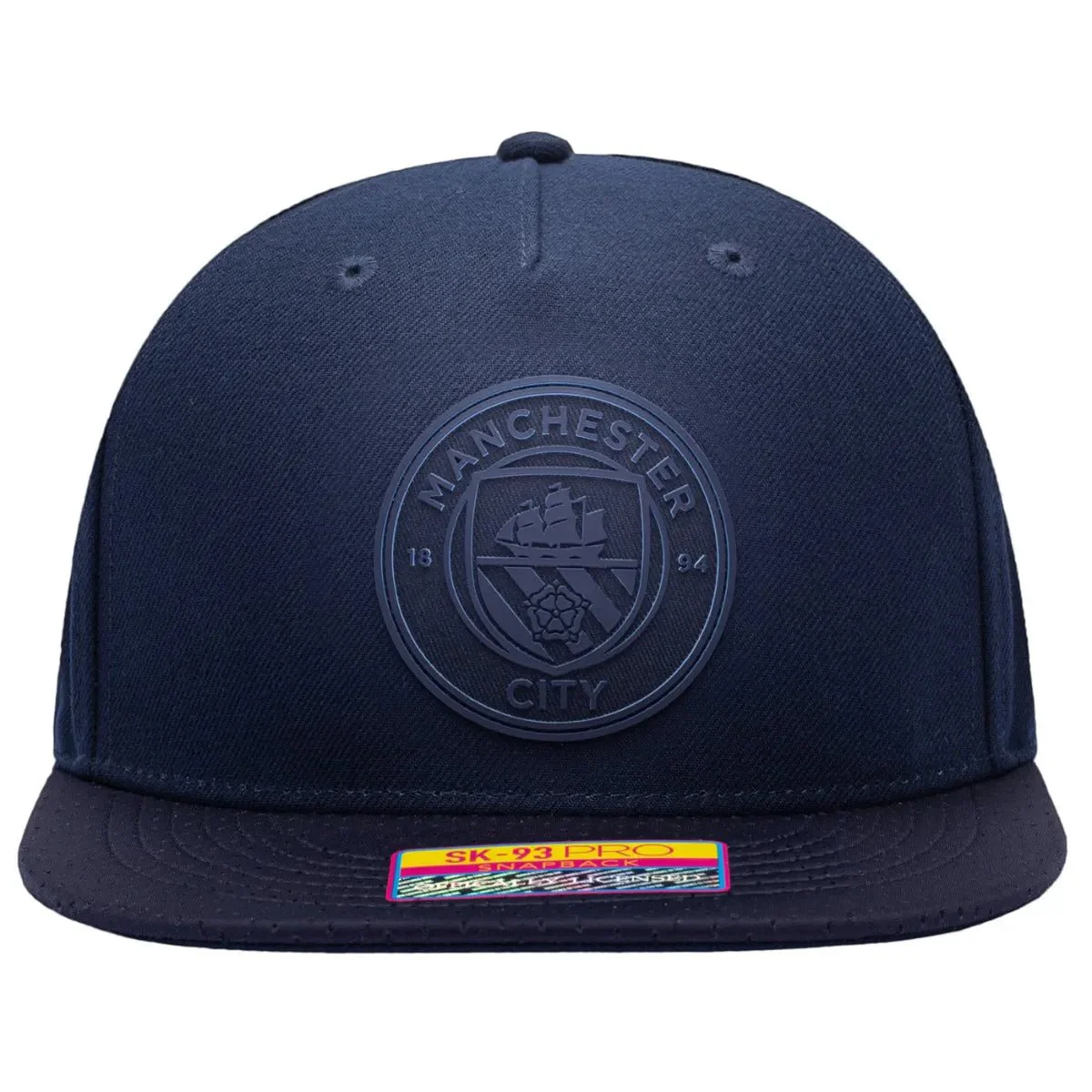 Fan Ink Collection Manchester City Elite Snapback Hat - Navy