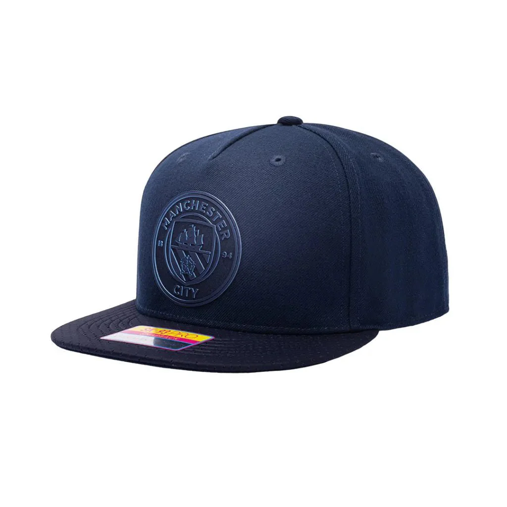 Fan Ink Collection Manchester City Elite Snapback Hat - Navy - Image 2