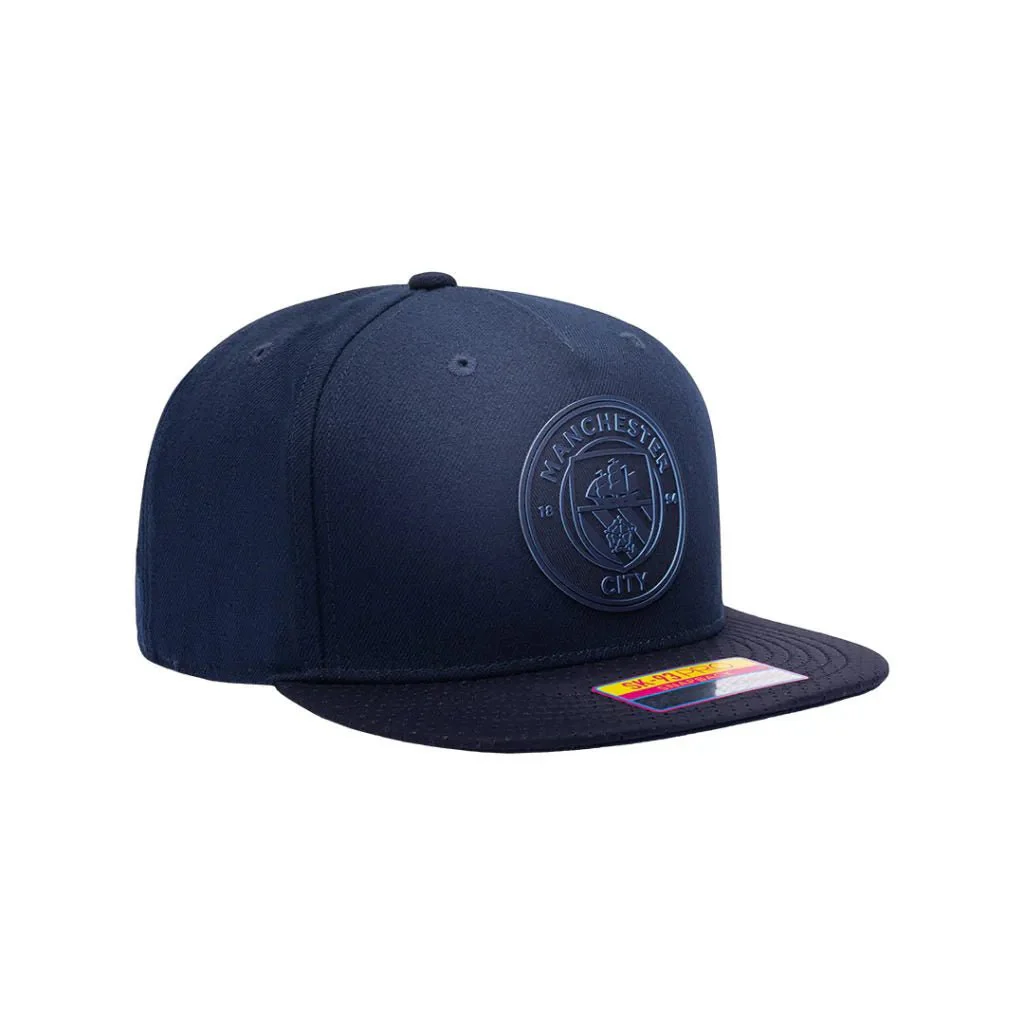 Fan Ink Collection Manchester City Elite Snapback Hat - Navy - Image 4