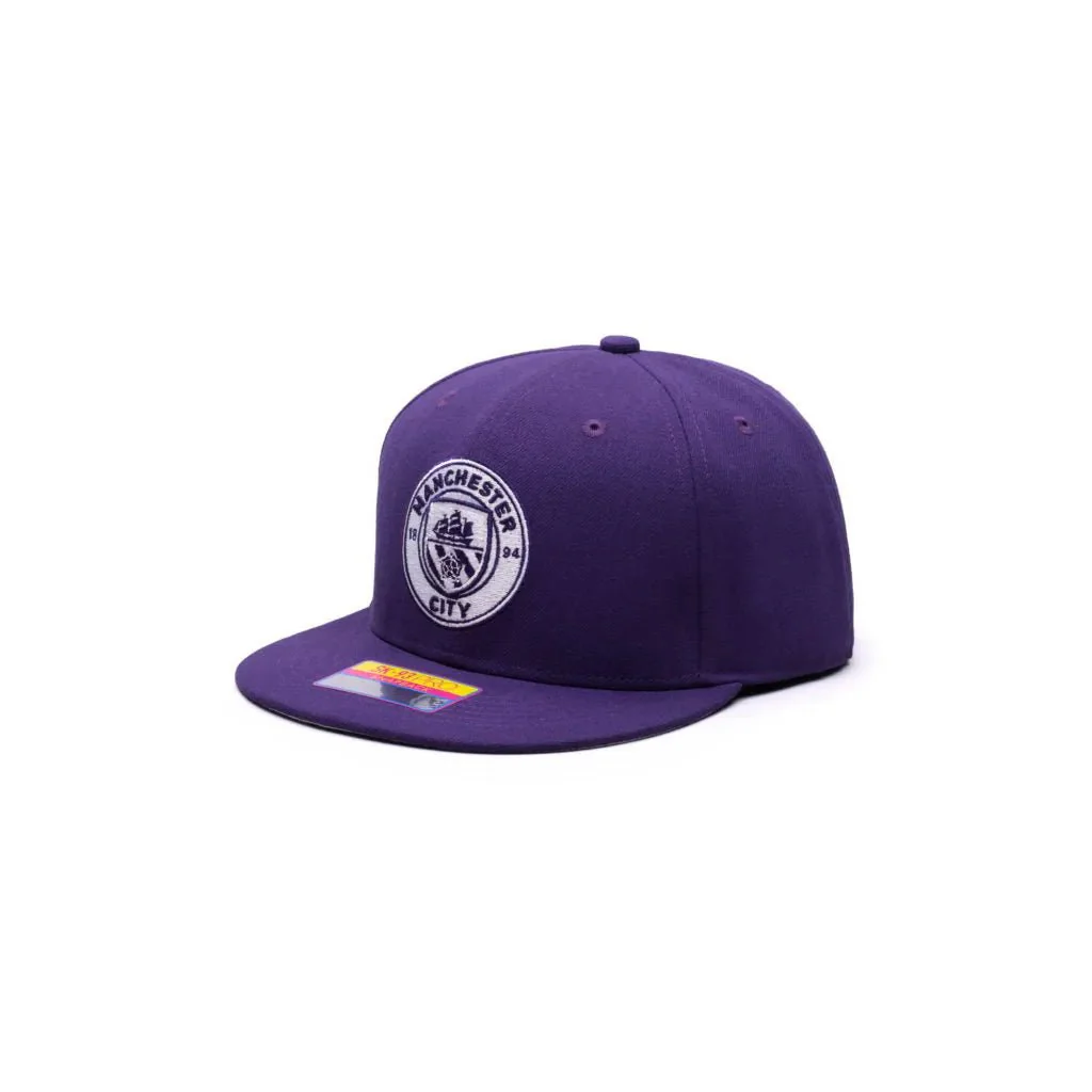 Fan Ink Collection Manchester City Retro Capsule Snapback Hat - Purple - Image 2