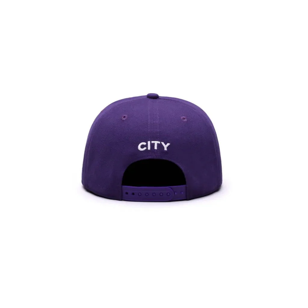 Fan Ink Collection Manchester City Retro Capsule Snapback Hat - Purple - Image 3