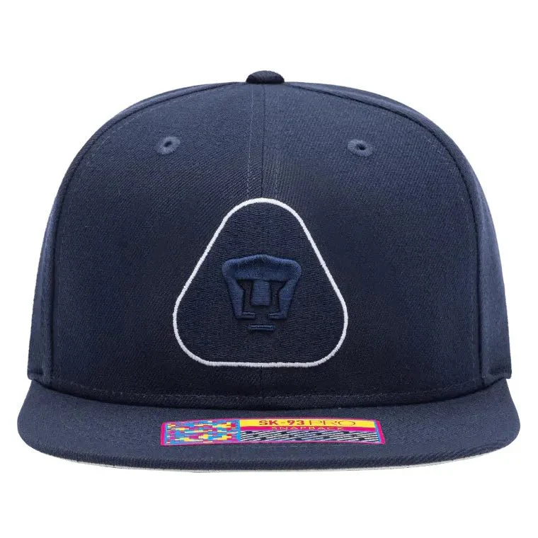 Fan Ink Collection Pumas Eclipse Snapback Hat - Navy