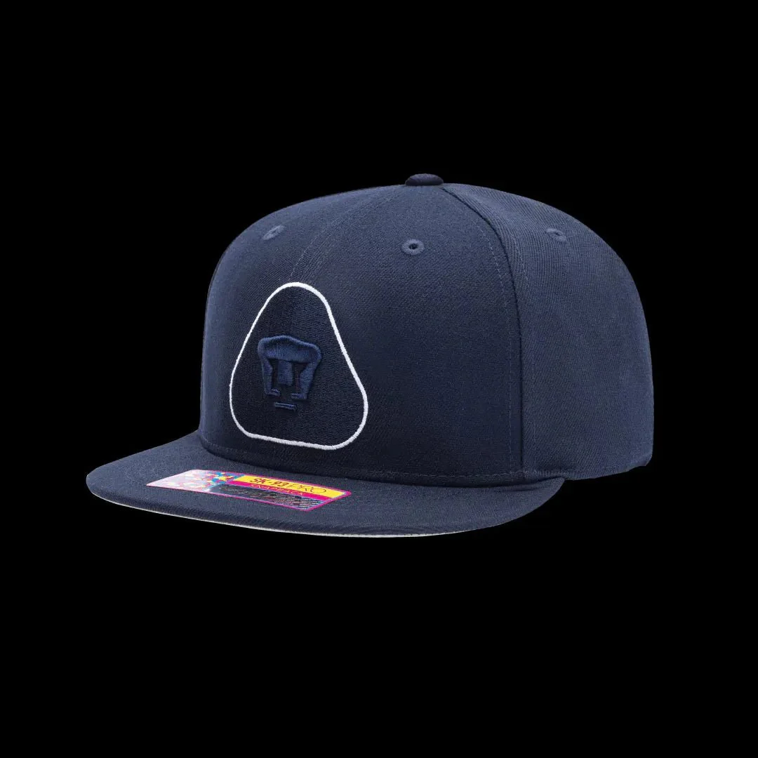 Fan Ink Collection Pumas Eclipse Snapback Hat - Navy - Image 3
