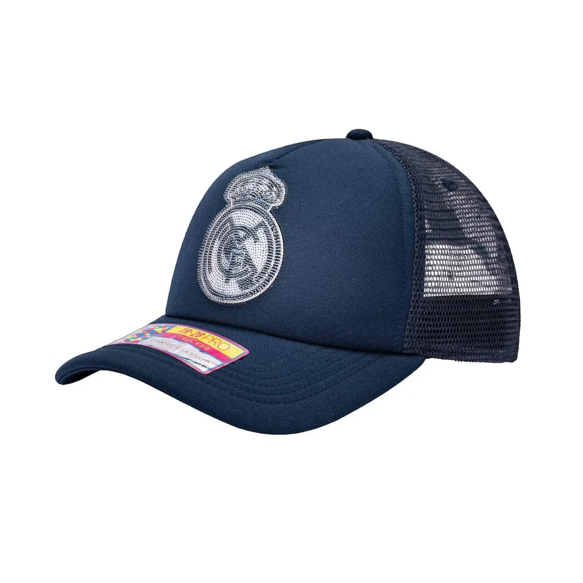 Fan Ink Collection Real Madrid Shield Trucker Hat - Navy - Image 2