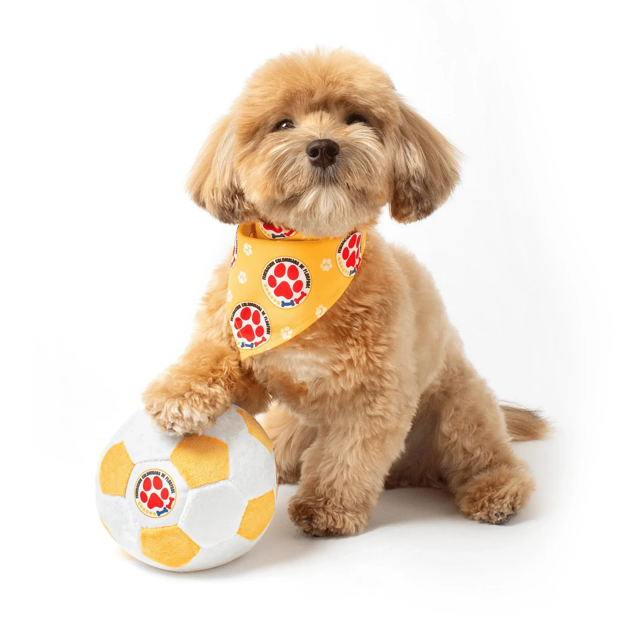 Floofball Colombia Plush Soccer Ball - Dog Toy - Image 4