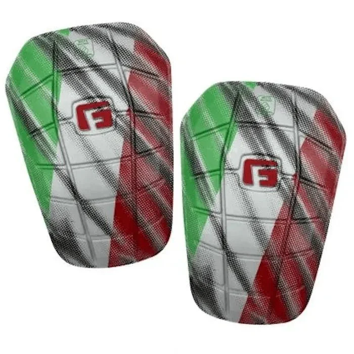 G-Form Pro-S Blade Mexico Shin Guards - Green-White-Red