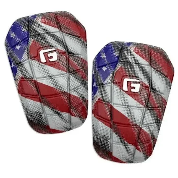 G-Form Pro-S Blade USA Shin Guards - Red-White-Blue