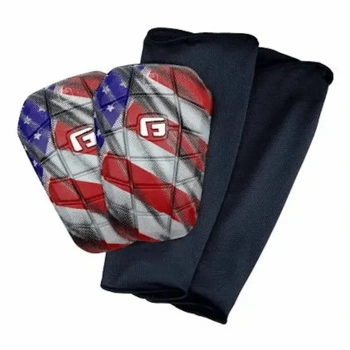 G-Form Pro-S Blade USA Shin Guards - Red-White-Blue - Image 2