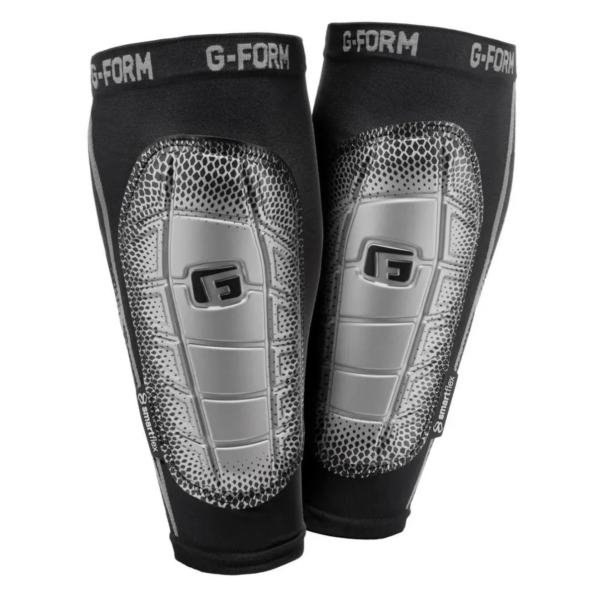 G-Form Pro S-Elite 2 Shing Guards NOCSAE - Silver-Black
