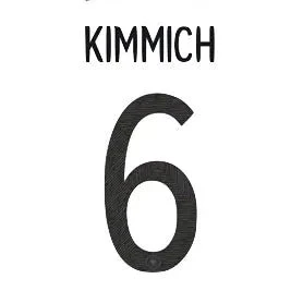 Germany 2020/21 Home Kimmich #18 Jersey Name Set