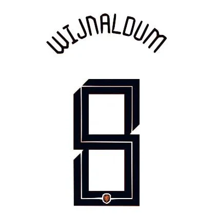 Netherlands 2020/21 Home Wijnaldum #8 Jersey Name Set