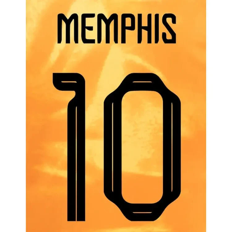 Netherlands 2022-23 Home Memphis #10 Jersey Name Set