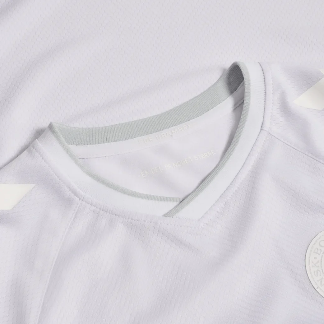 Hummel 2022-23 Denmark Youth Away Jersey - White - Image 5