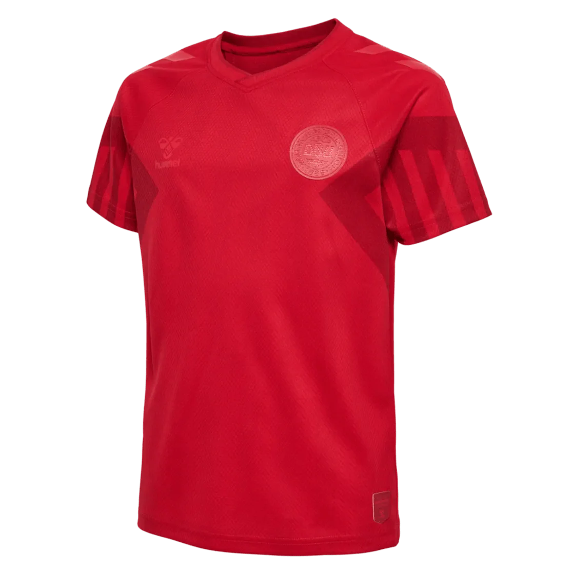 Hummel 2022-23 Denmark Youth Home Jersey - Tango Red
